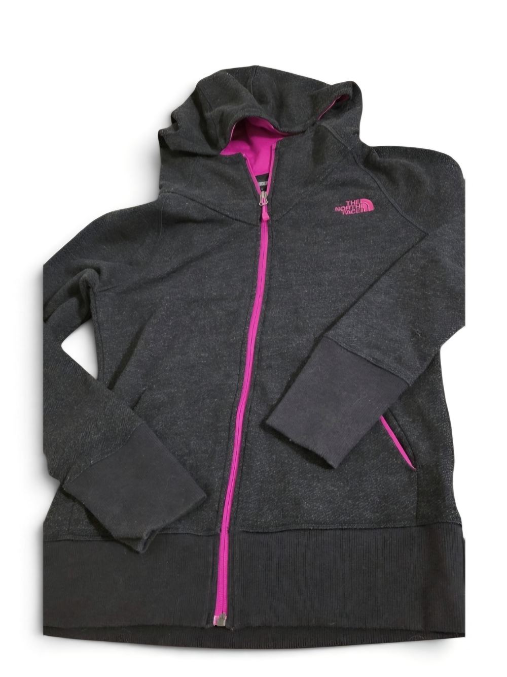 The North Face  Black & Pink Full-Zip Hoodie